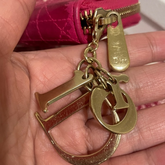 Dior Pink Quilted Leather Card/Coin Case - Picture 6 of 12